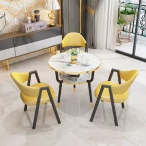 COFFEE TABLE WITH THREE CHAIRS