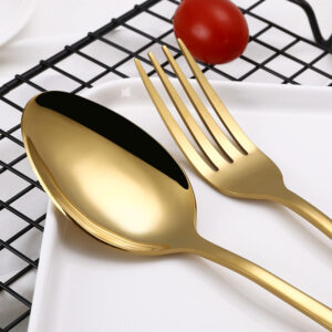 Quality Golden Spoon & Fork 10PCS