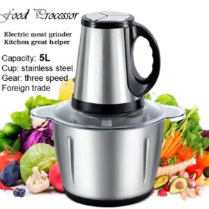 Double blade food processor yam pounder